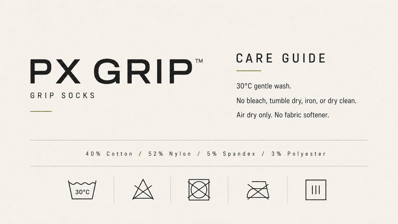 PX GRIP CARE GUIDE