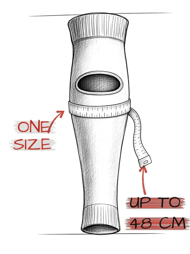 PX VENT size guide, calf circumference up to 48 cm